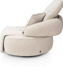Hollywood, homecinema draaifauteuil - stof Cloudy - Olijf