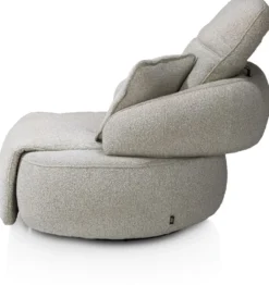 Hollywood, homecinema draaifauteuil - stof Cloudy - Olijf
