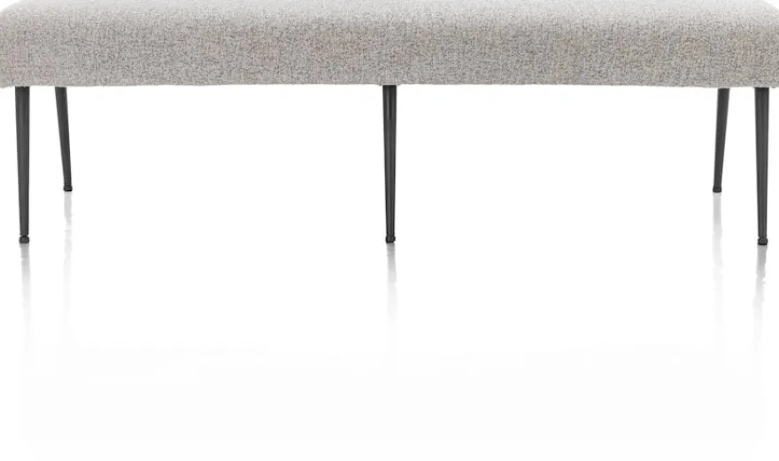 Jace, eetkamerbank 170 cm - zonder rug + pocket - stof Luton