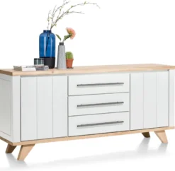 Jardin, dressoir 190 cm - 2-deuren + 3-laden - Antraciet