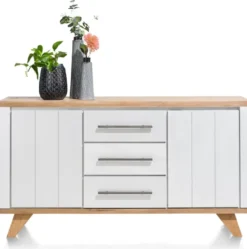 Jardin, dressoir 160 cm - 2-deuren + 3-laden - Antraciet