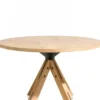 Jardino, eetkamertafel rond 130 cm - centrale poot