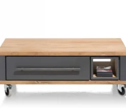 Jardin, salontafel 100 x 60 cm + 2-laden + 1-niche - Antraciet