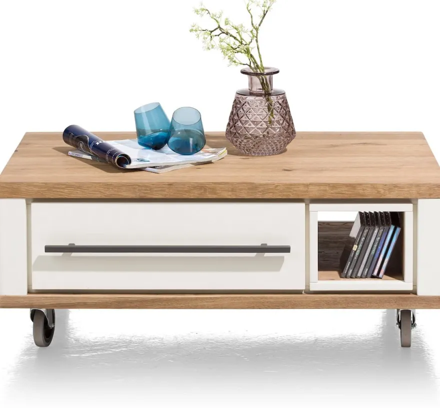 Jardin, salontafel 100 x 60 cm + 2-laden + 1-niche - Antraciet
