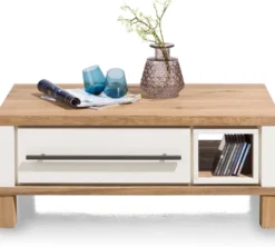 Jardin, salontafel 100 x 60 cm + 2-laden + 1-niche - Antraciet