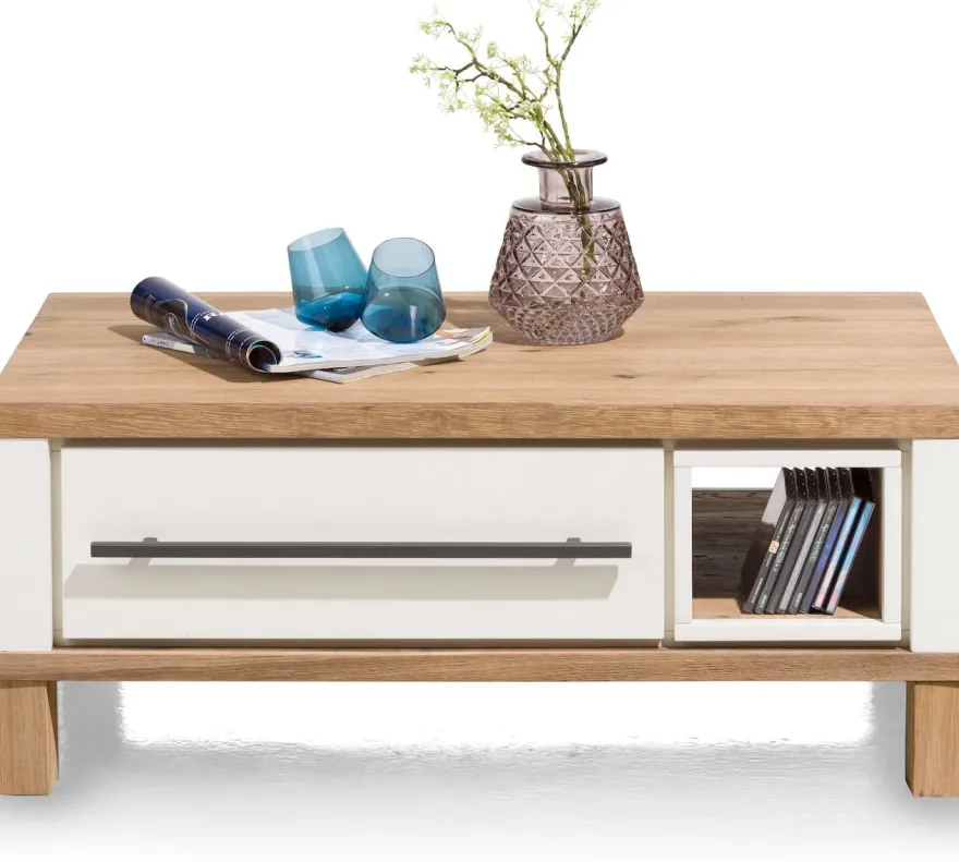 Jardin, salontafel 100 x 60 cm + 2-laden + 1-niche - Antraciet