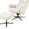 Lazaro, relaxfauteuil (incl. poef)