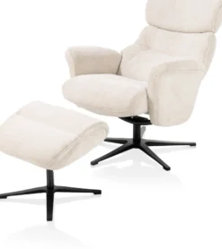 Lazaro, relaxfauteuil (incl. poef)