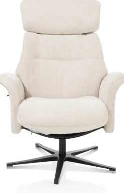 Lazaro, relaxfauteuil (incl. poef)