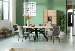 Livada, bergkast 110 cm - 4-deuren + 1-lade + 2-niches - Natural