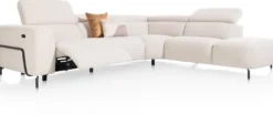 Martano, hoekbank rechts - stof Brioni - Creme