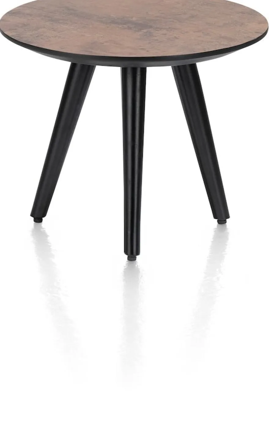 Maze, salontafel rond 40 cm - hoogte 32 cm - Antraciet