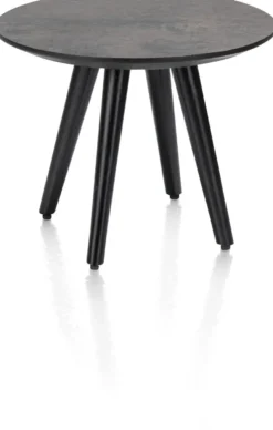 Maze, salontafel rond 40 cm - hoogte 32 cm - Antraciet