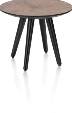 Maze, salontafel rond 40 cm - hoogte 32 cm - Antraciet