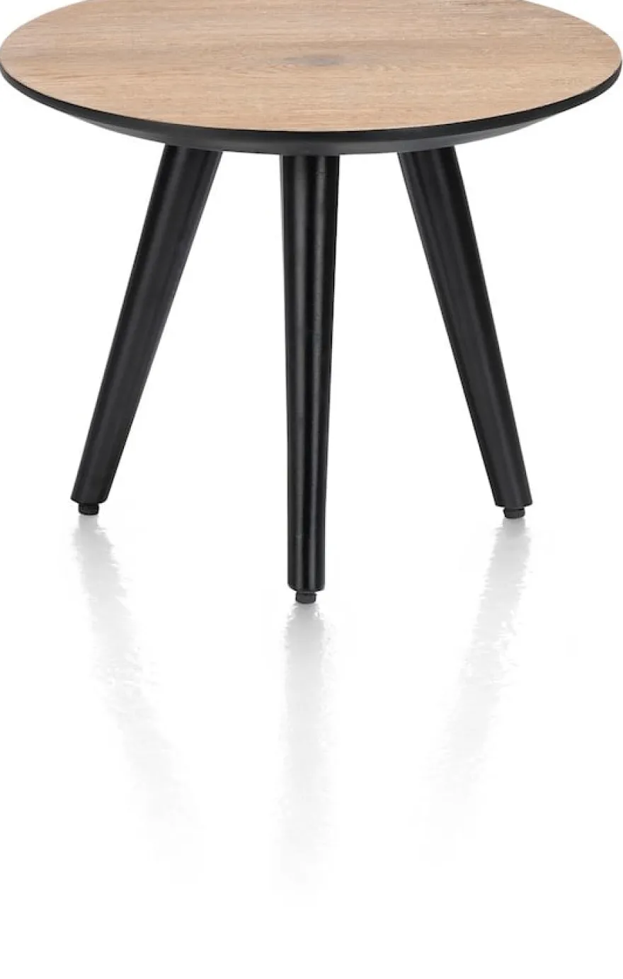 Maze, salontafel rond 40 cm - hoogte 32 cm - Antraciet