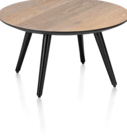 Maze, salontafel rond 60 cm - hoogte 32 cm - Antraciet