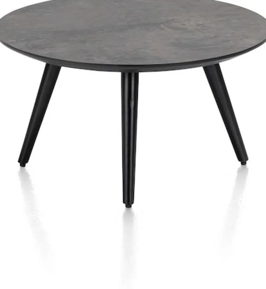 Maze, salontafel rond 60 cm - hoogte 32 cm - Antraciet