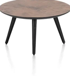 Maze, salontafel rond 60 cm - hoogte 32 cm - Antraciet