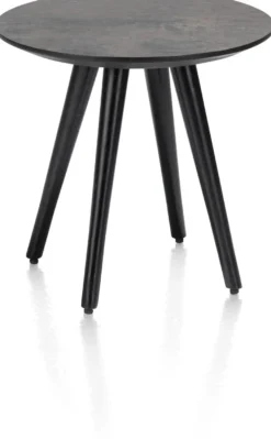 Maze, salontafel rond 40 cm - hoogte 39 cm - Antraciet