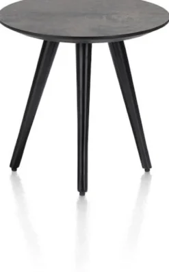 Maze, salontafel rond 40 cm - hoogte 39 cm - Antraciet