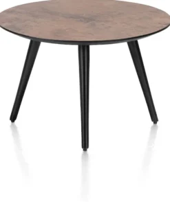 Maze, salontafel rond 60 cm - hoogte 39 cm - Antraciet