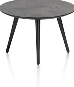 Maze, salontafel rond 60 cm - hoogte 39 cm - Antraciet