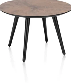 Maze, salontafel rond 60 cm - hoogte 39 cm - Antraciet