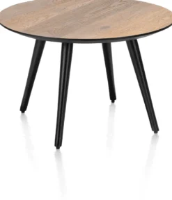 Maze, salontafel rond 60 cm - hoogte 39 cm - Antraciet