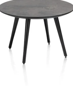 Maze, salontafel rond 60 cm - hoogte 39 cm - Antraciet