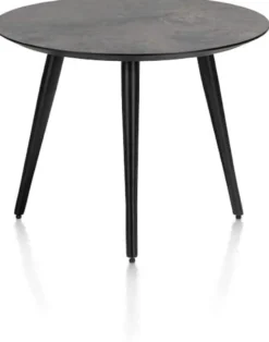 Maze, salontafel rond 60 cm - hoogte 46 cm - Antraciet