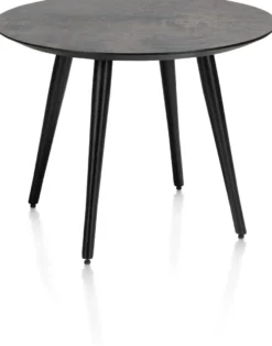 Maze, salontafel rond 60 cm - hoogte 46 cm - Antraciet