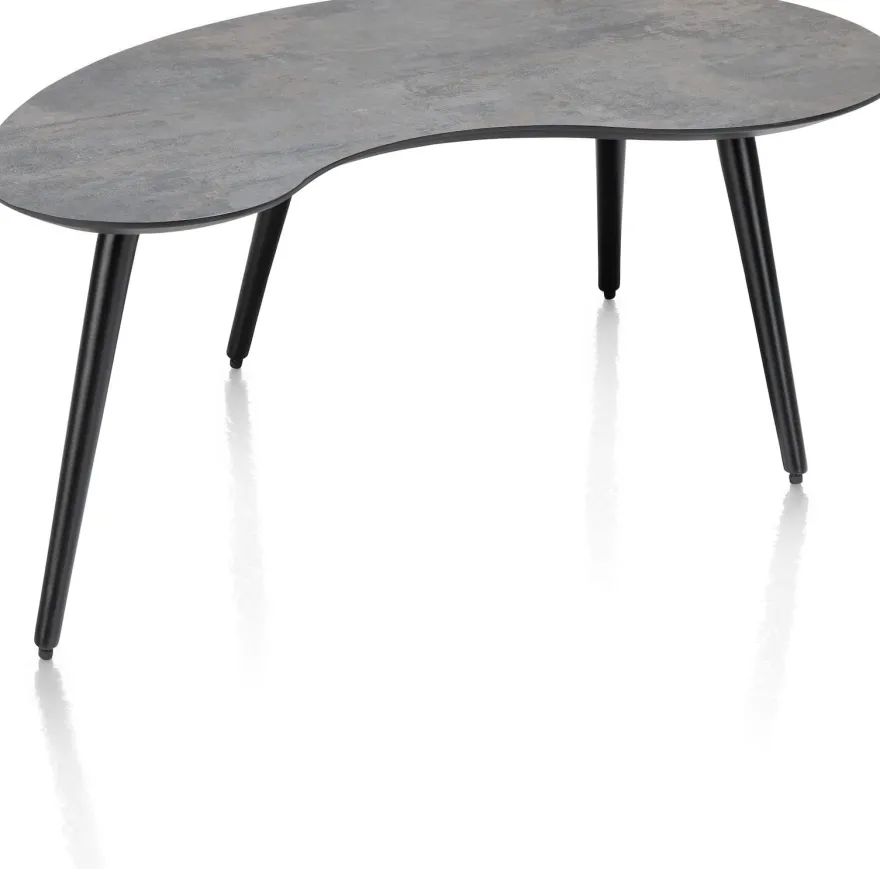 Maze, salontafel 100 x 59 cm - niervormig - hoogte 46 cm - Antraciet