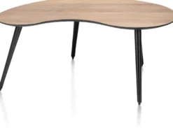 Maze, salontafel 100 x 59 cm - niervormig - hoogte 46 cm - Antraciet