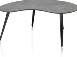 Maze, salontafel 100 x 59 cm - niervormig - hoogte 46 cm - Antraciet