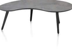 Maze, salontafel 100 x 59 cm - niervormig - hoogte 32 cm - Antraciet