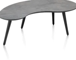 Maze, salontafel 100 x 59 cm - niervormig - hoogte 32 cm - Antraciet