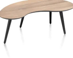 Maze, salontafel 100 x 59 cm - niervormig - hoogte 32 cm - Antraciet