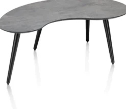 Maze, salontafel 100 x 59 cm - niervormig - hoogte 39 cm - Antraciet