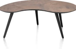 Maze, salontafel 100 x 59 cm - niervormig - hoogte 39 cm - Antraciet