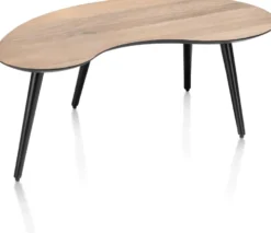 Maze, salontafel 100 x 59 cm - niervormig - hoogte 39 cm - Antraciet