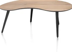 Maze, salontafel 100 x 59 cm - niervormig - hoogte 39 cm - Antraciet