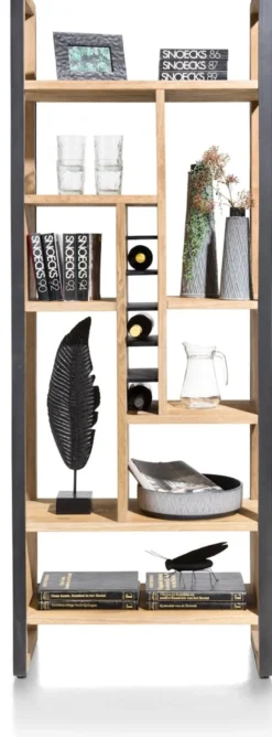 Metalo, roomdivider 75 cm - 8-niches + 6-wijnvakken