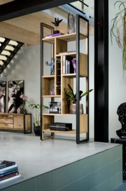 Metalo, roomdivider 75 cm - 8-niches + 6-wijnvakken