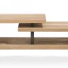 Metalo, salontafel 120 x 60 cm + 1-niche