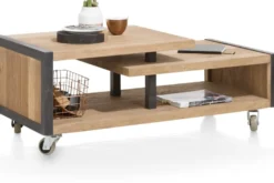 Metalo, salontafel 120 x 60 cm + 1-niche