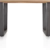 Metalox, bartafel 160 x 90 cm (hoogte: 92 cm) - zonder rand boomschors + V-vorm metalen poot