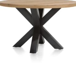 Metalox, eetkamertafel rond 130 cm