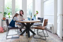 Metalox, eetkamertafel rond 150 cm