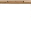 Metalox, uitschuiftafel 160 (+ 50) x 100 cm - zonder rand boomschors + V-vorm metalen / houten poot