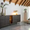 Mogan, Dressoir 190 cm, 1 deur, 3 laden, 3 openvakken incl. LED